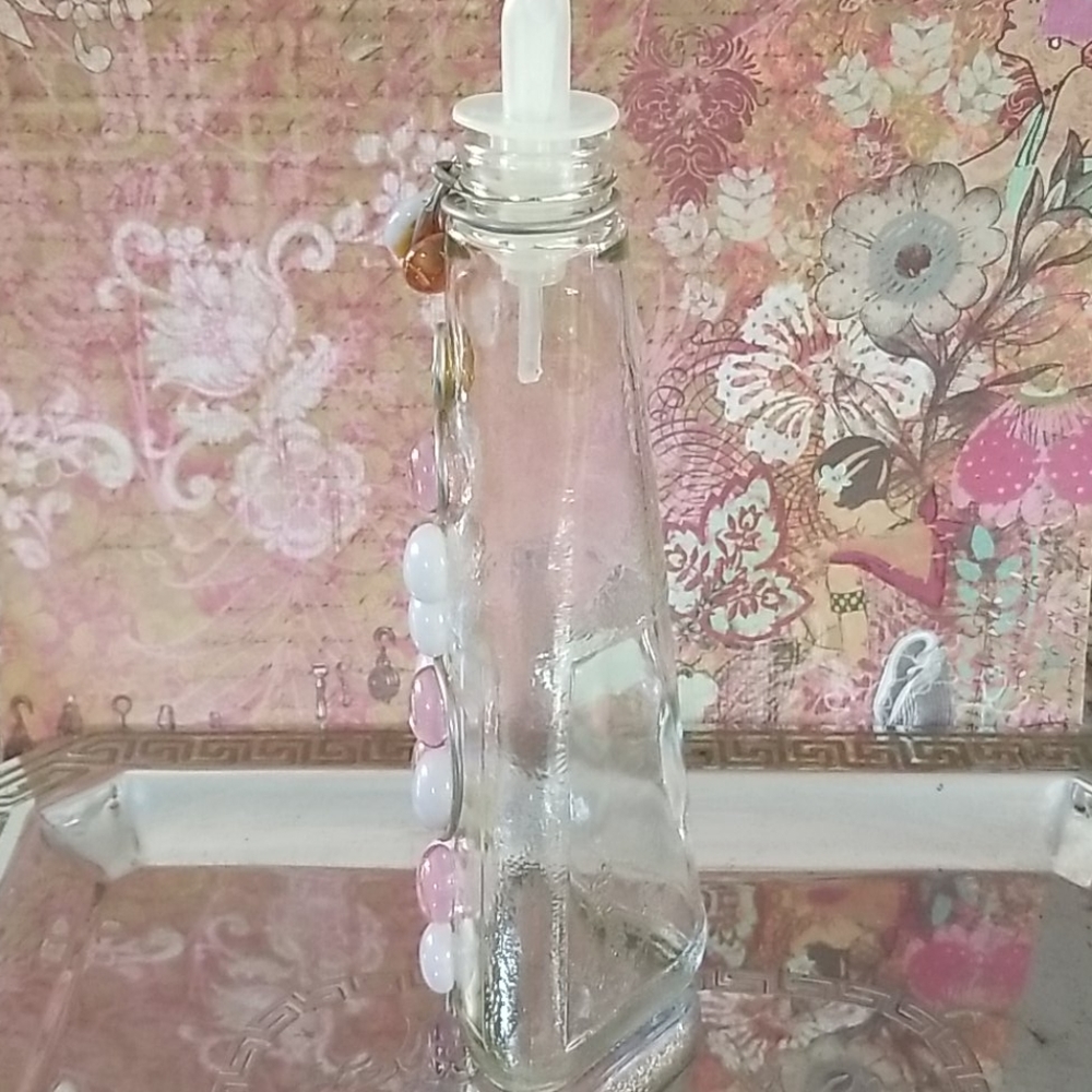 Repurposed Vintage Olive Oil Salad Dressing Bottle Hand Crafted - Picture 5 of 15